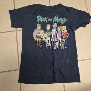 Rick and Morty Kids' Blue Graphic Tee